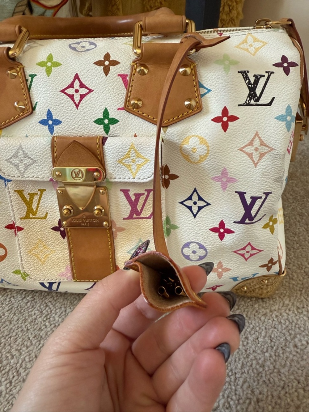 Louis Vuitton Original Murakami Multicolor Monogram Speedy 30 - Picture 15 of 16